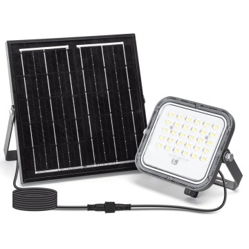 Aigostar - Reflector solar LED regulable LED/50W/3,4V 3000/4000/6500K IP66 4000 mAh + mando a distancia