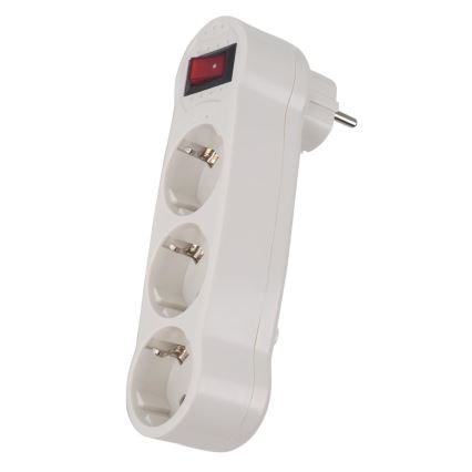 Aigostar - Regleta con interruptor 3x16A/230V SCHUKO