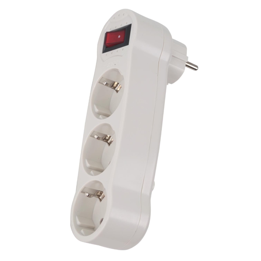 Aigostar - Regleta con interruptor 3x16A/230V SCHUKO