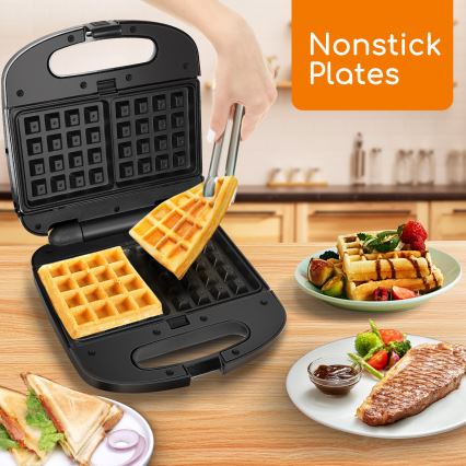 Aigostar - Sandwichera 800W/230V negro