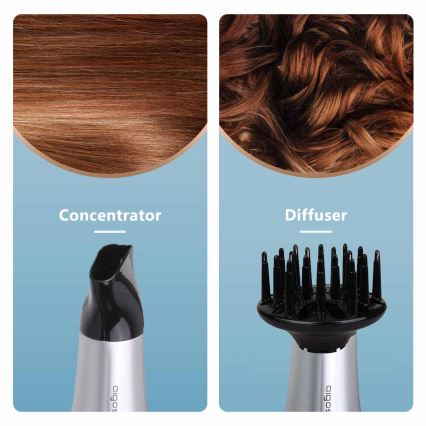 Aigostar - Secador de pelo 2200W/230V plata/negro