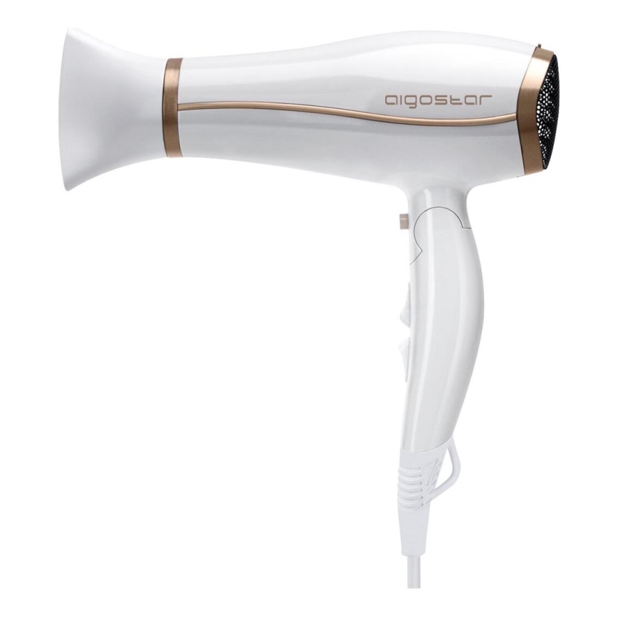 Aigostar - Secador de pelo con ionizador 2200W/230V blanco