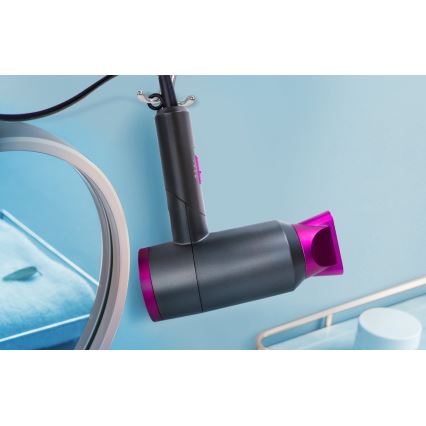 Aigostar - Secador de pelo de viaje 1800W/230V morado/negro