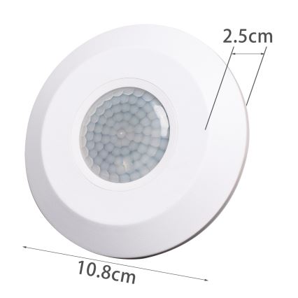 Aigostar - Sensor de movimiento infrarrojo 230V blanco