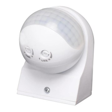 Aigostar - Sensor de movimiento infrarrojo exterior 230V IP44 blanco