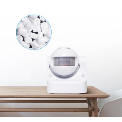 Aigostar - Sensor de movimiento infrarrojo para exteriores 230V IP44 blanco