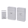 Aigostar - SET 2x Campana inalámbrica 3xAA/12V IP44 plata