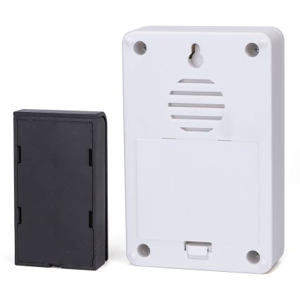Aigostar - SET 2x Campana inalámbrica 3xAA/12V IP44 blanco/negro
