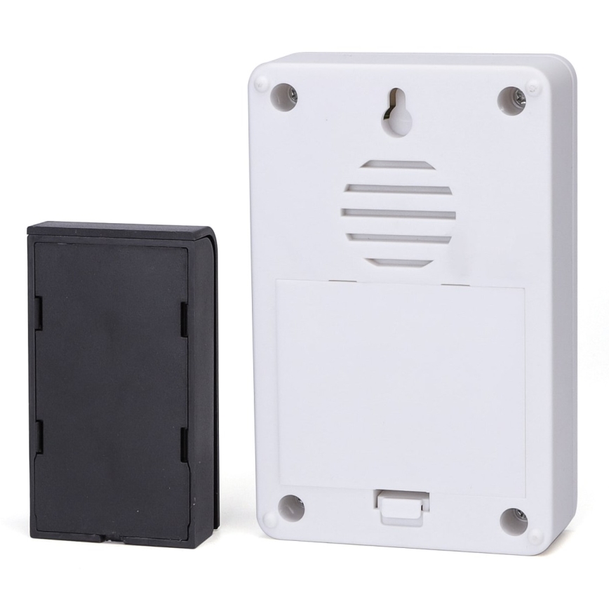Aigostar - SET 2x Campana inalámbrica 3xAA/12V IP44 blanco/negro