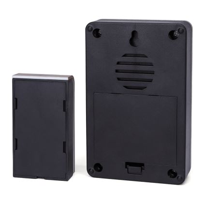 Aigostar - SET 2x Campana inalámbrica 3xAA/12V IP44 negro