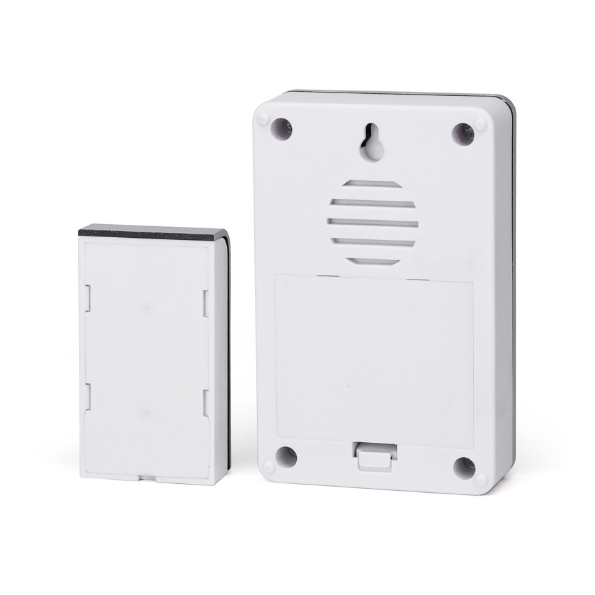 Aigostar - SET 2x Campana inalámbrica 3xAA/12V IP44 plata