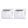 Aigostar - SET 2x Lámpara solar LED exterior con sensor LED/1,48W/3,7V IP65 1200 mAh