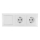 Aigostar - SET 2x Toma de corriente doméstica con un interruptor 2x16A/250V