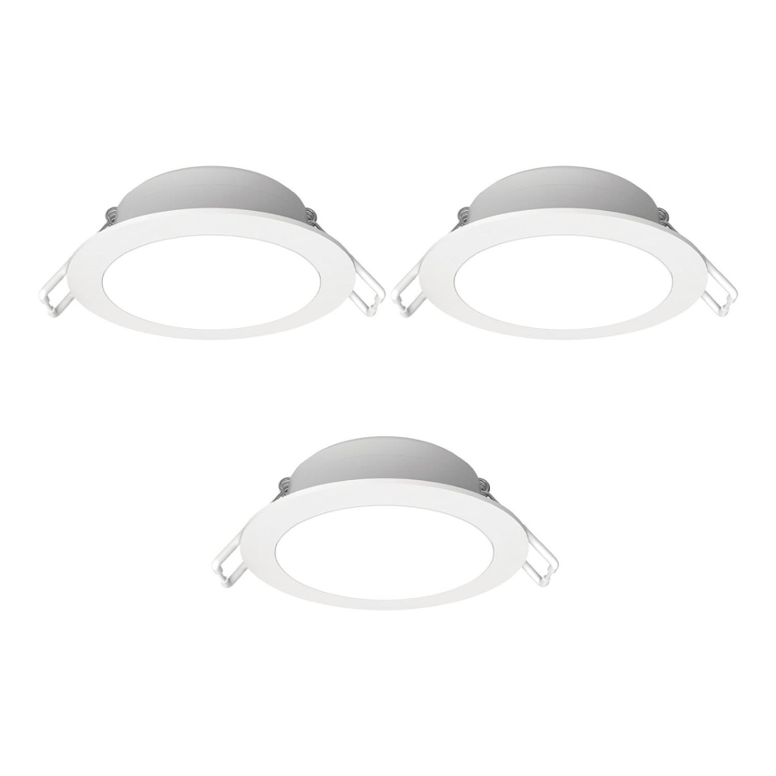 Aigostar - SET 3x Lámpara empotrable de exterior LED LED/4,8W/230V 4000K IP65 blanco