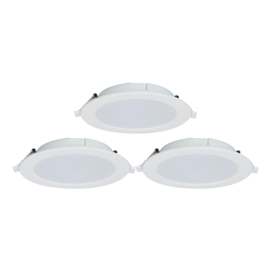 Aigostar - SET 3x Lámpara empotrable LED regulable MESH LED/15W/230V 2700K-6500K diá. 17cm