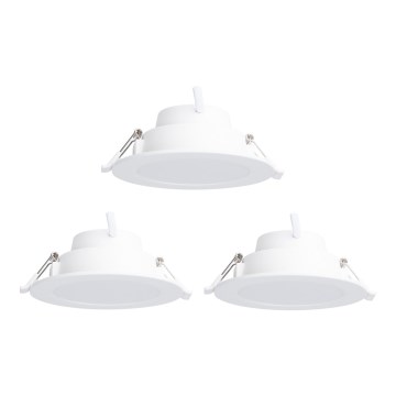 Aigostar - SET 3x LED RGBW Lámpara empotrable regulable MESH LED/9W/230V 2700K-6500K diá. 14,5cm