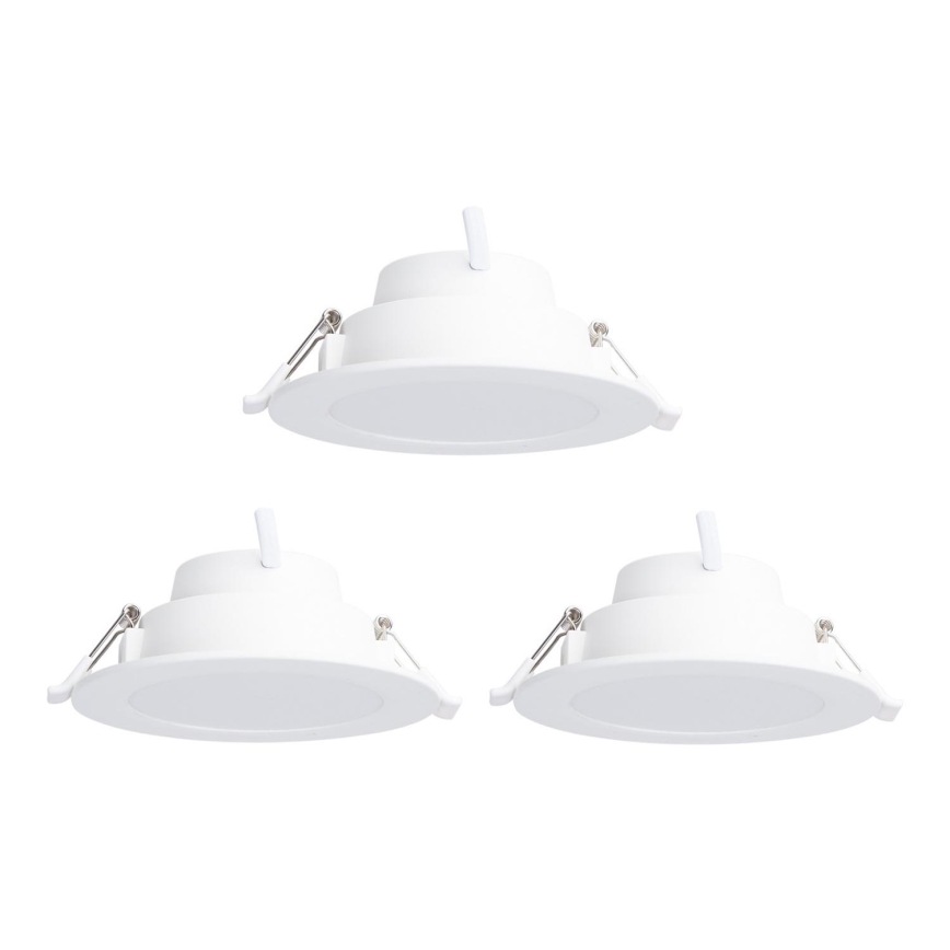 Aigostar - SET 3x LED RGBW Lámpara empotrable regulable MESH LED/9W/230V 2700K-6500K diá. 14,5cm