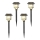 Aigostar - SET 4x Lámpara solar LED RGB LED/0,2W/2V 40 mAh IP44