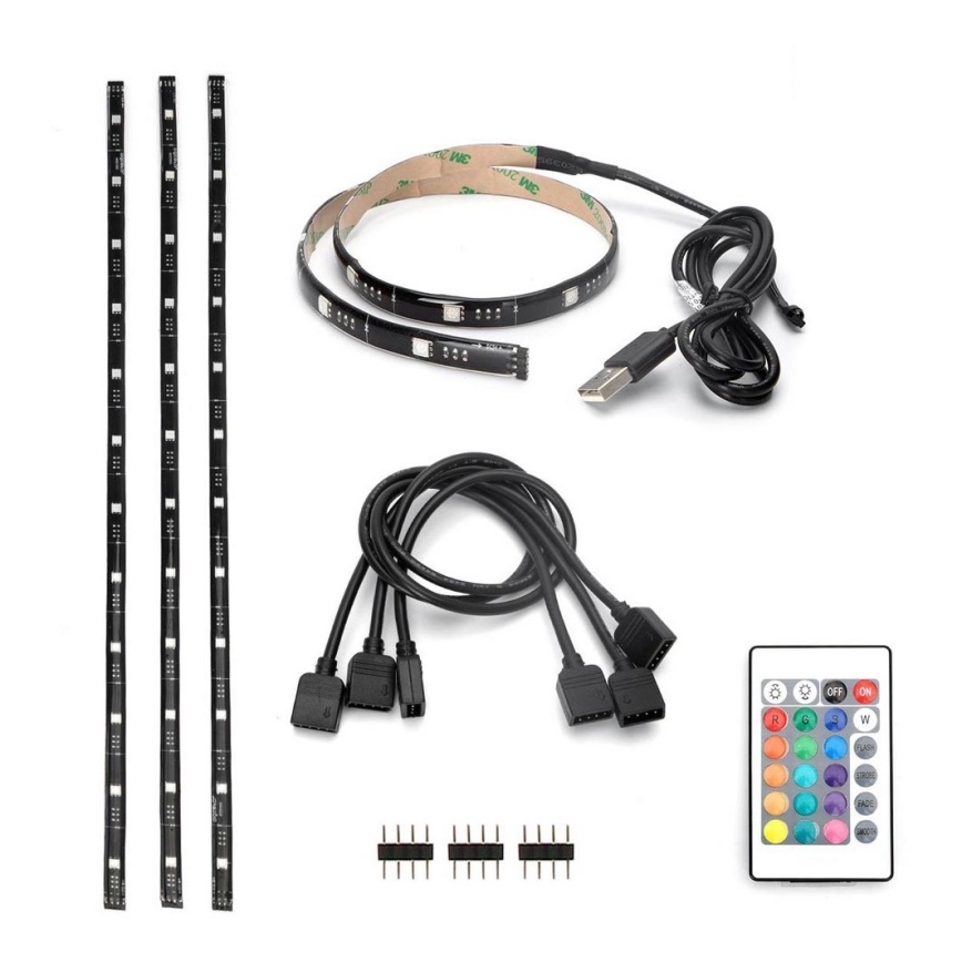 Aigostar - SET 4x LED RGB Cinta regulable 0,5m LED/2,5W/5V IP65 + CR