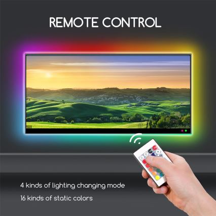 Aigostar - SET 4x LED RGB Cinta regulable 0,5m LED/2,5W/5V IP65 + CR