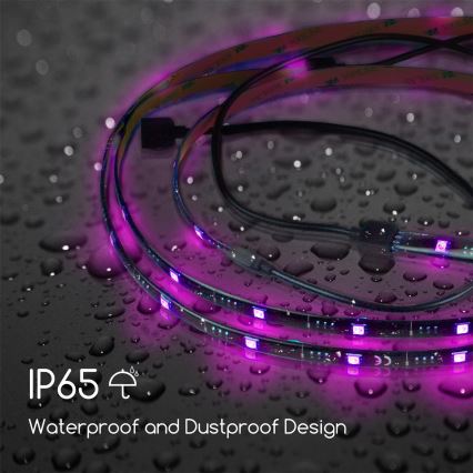 Aigostar - SET 4x LED RGB Cinta regulable 0,5m LED/2,5W/5V IP65 + CR