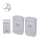 Aigostar - SET de 2 timbres inalámbricos para enchufe 230V/12V IP44 color plata