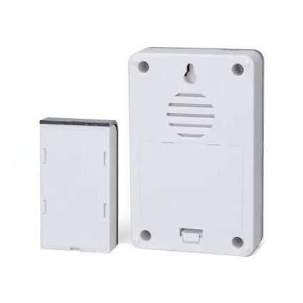 Aigostar - Timbre inalámbrico 3xAA IP44 blanco/plata