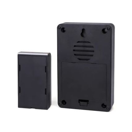 Aigostar - Timbre inalámbrico 3xAA/12V IP44 negro/cobre