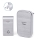 Aigostar - Timbre inalámbrico con enchufe integrado 230V/12V IP44 plata