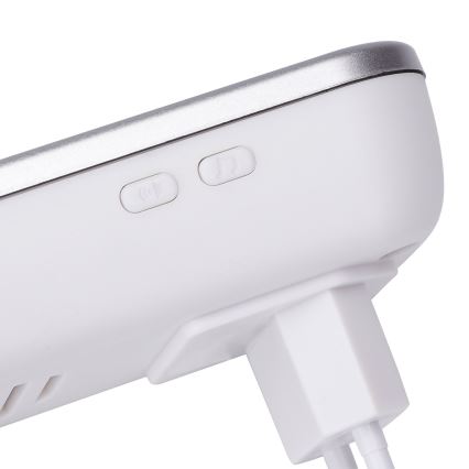 Aigostar - Timbre inalámbrico para enchufe 230V/12V IP44 blanco