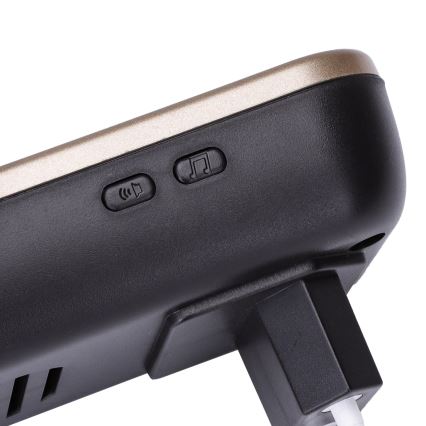 Aigostar - Timbre inalámbrico para enchufe 230V/12V IP44 negro