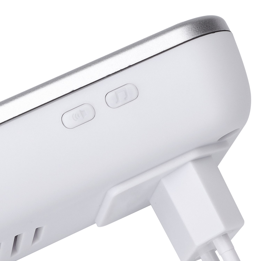 Aigostar - Timbre inalámbrico enchufable 230V/12V IP44 plateado