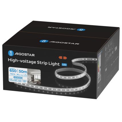 Aigostar - Tira LED exterior 50m LED/350W/230V 6500K IP65