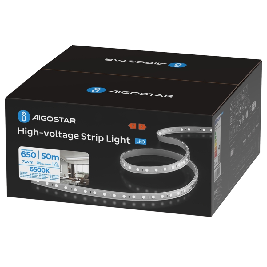 Aigostar - Tira LED exterior 50m LED/350W/230V 6500K IP65