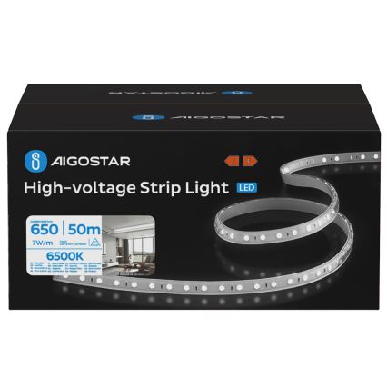 Aigostar - Tira LED exterior 50m LED/350W/230V 6500K IP65