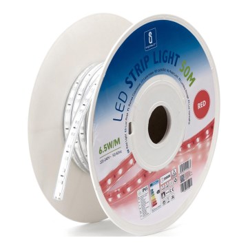 Aigostar - Tira LED LED/325W/230V 50m roja IP65