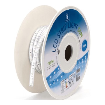 Aigostar - Tira LED LED/350W/230V 50m azul IP65