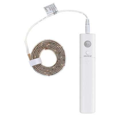 Aigostar - Tira LED regulable con sensor 1m LED/2W/4xAAA 3000K IP65