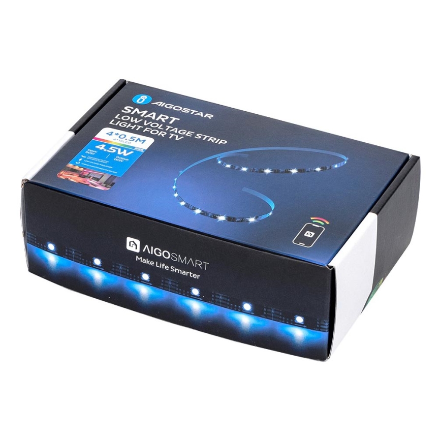 Aigostar - Tira LED RGB Smart Dimmable 4x0,5m LED/4,5W/5V Wi-Fi + control remoto