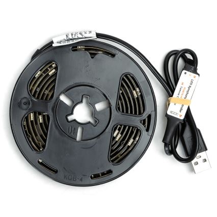 Aigostar - Tira LED RGBIC regulable 2m LED/4,9W/5V + mando a distancia