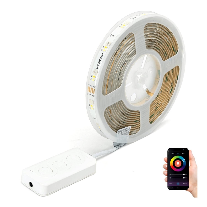 Aigostar - Tira LED RGBW regulable 5m MESH Inteligente LED/24W/230V 2700-6500K + control remoto