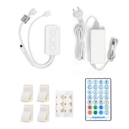 Aigostar - Tira LED RGBW regulable LED/48W/12V 2x7,5 m Wi-Fi