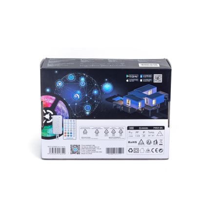 Aigostar - Tira LED RGBW regulable LED/48W/12V 2x7,5 m Wi-Fi