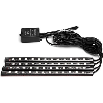 Aigostar - Tiras LED RGB regulables para automóvil LED/4,5W/5V + mando a distancia