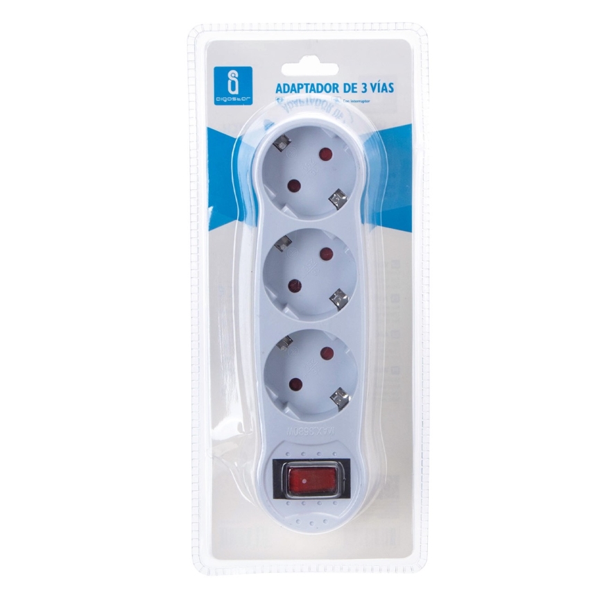 Aigostar - Toma de distribución con interruptor 3x16A/230V