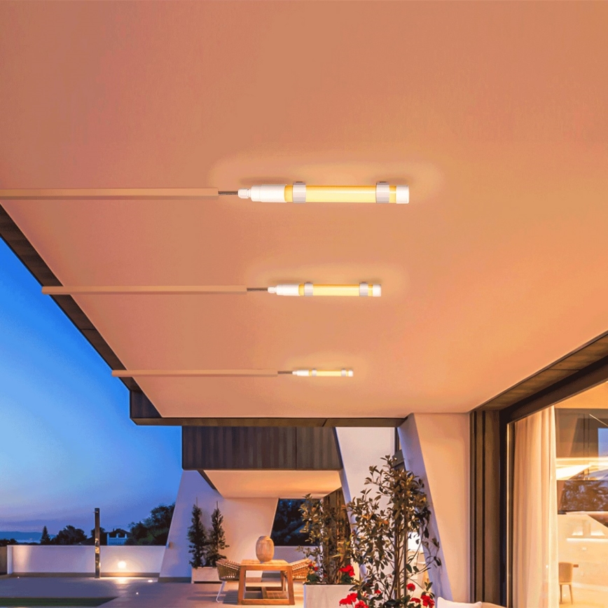Aigostar - LED Regulable tubo con panel sol. LED/3,2V 3000K/4000K/6500K IP65 5000 mAh + control remoto
