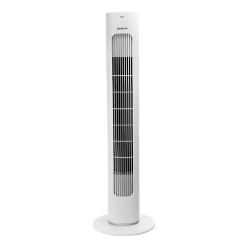 Aigostar - Ventilador de columna 50W/230V blanco + mando a distancia