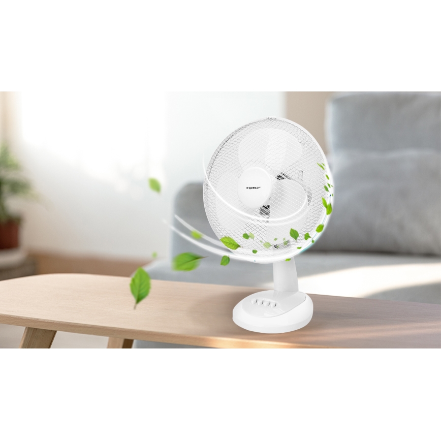 Aigostar - Ventilador de mesa 35W/230V 34 cm blanco