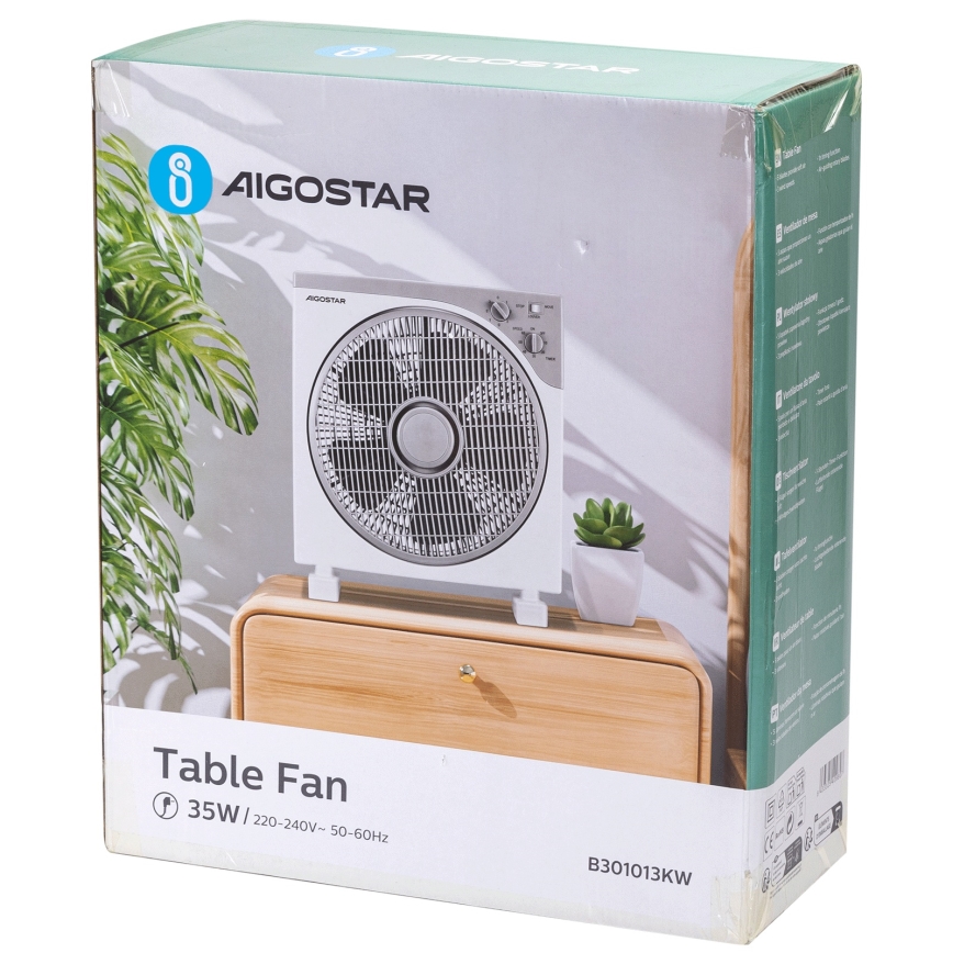 Aigostar - Ventilador de mesa 35W/230V