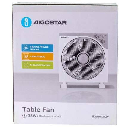 Aigostar - Ventilador de mesa 35W/230V